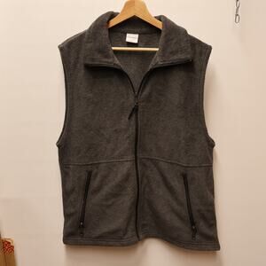 Columbia Sportswear Jacket Size M Gray Sleeveless Vest Zip Front Pockts